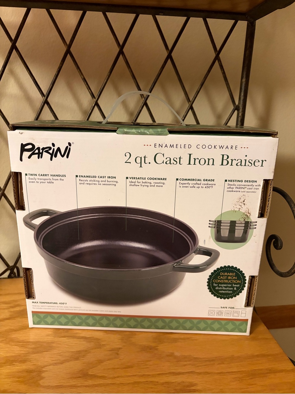 Parini Cast Iron Braiser NWT